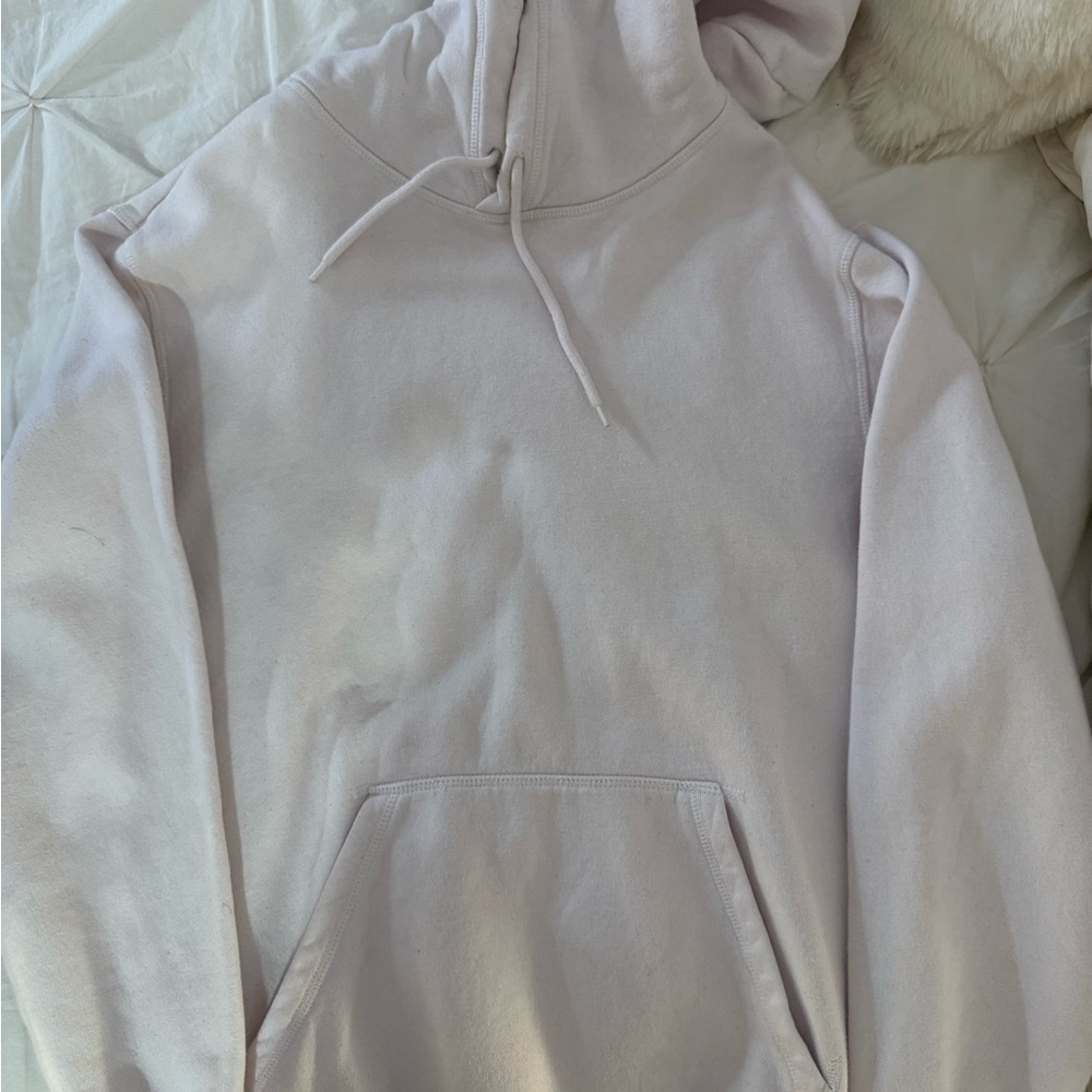 H&M Cream Hoodie with Drawstring